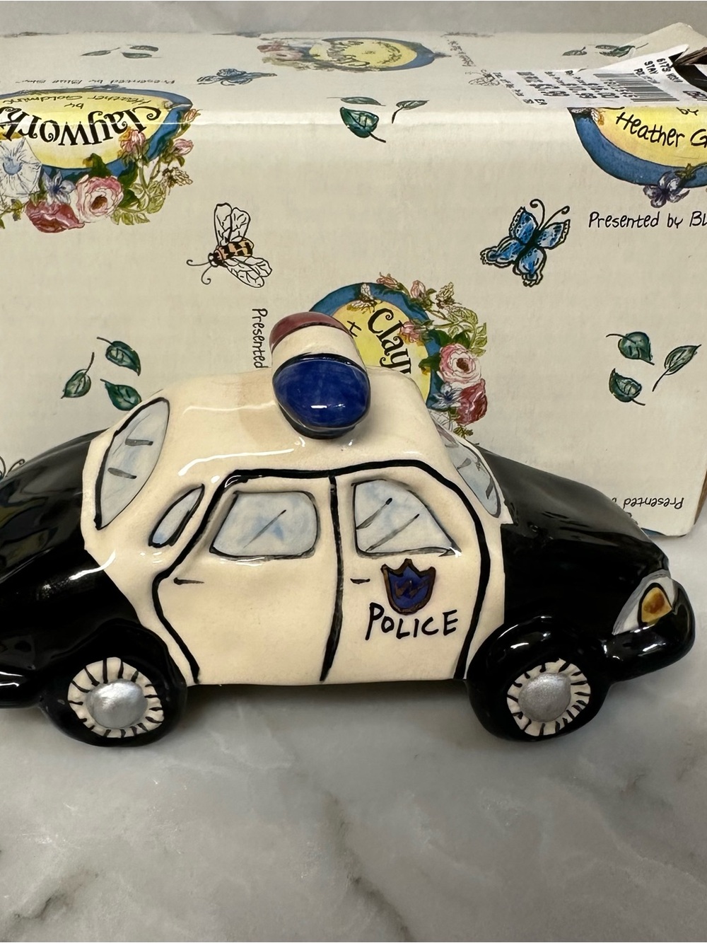 Vintage Clayworks Police Car by Heather Goldmine - Picture 6 of 8